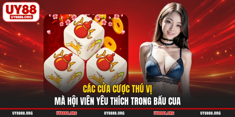 Các cửa cược thú vị mà hội viên yêu thích trong bầu cua